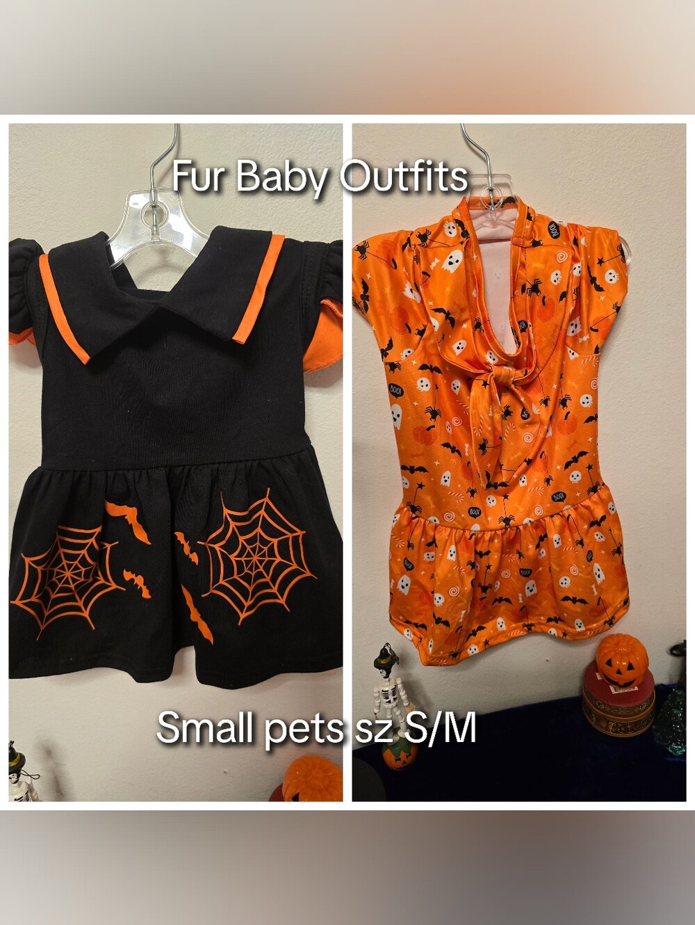 Cute Halloween Dog Dress Bundle Sz S/M